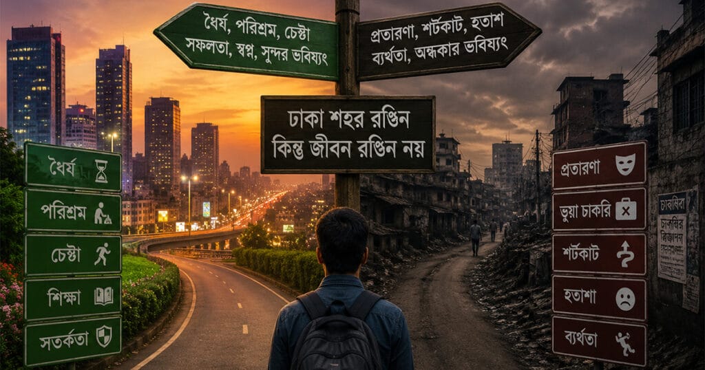 ঢাকা শহর রঙিন কিন্তু জীবন রঙিন নয়
