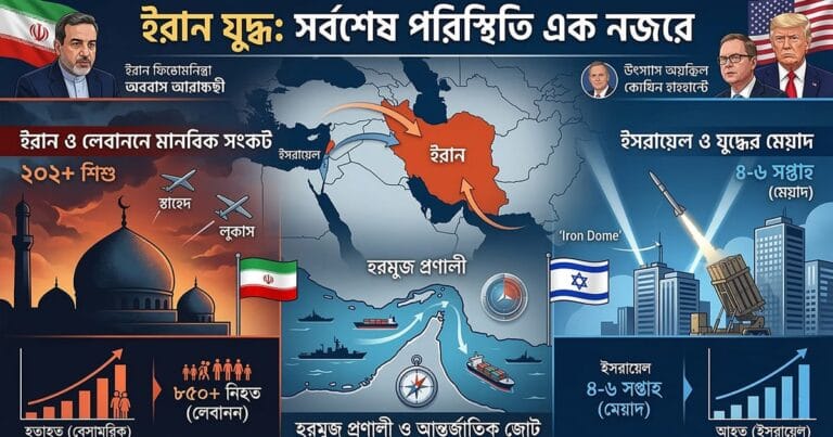 মধ্যপ্রাচ্য সংকট: ইরান-ইসরায়েল যুদ্ধের সাম্প্রতিক আপডেট ইরান যুদ্ধ পরিস্থিতি