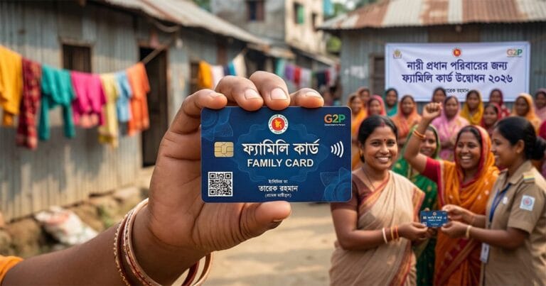 নারীর ক্ষমতায়নে নতুন দিগন্ত: আজ উদ্বোধন হচ্ছে ‘ফ্যামিলি কার্ড’, সুবিধা পাবেন ৩৭০০০ নারী ফ্যামিলি কার্ড কর্মসূচি ২০২৬
