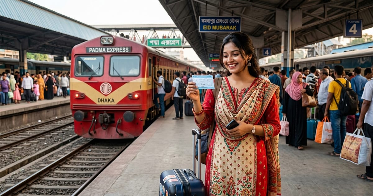 ঈদুল আজহা ট্রেনের অগ্রিম টিকিট ২০২৬