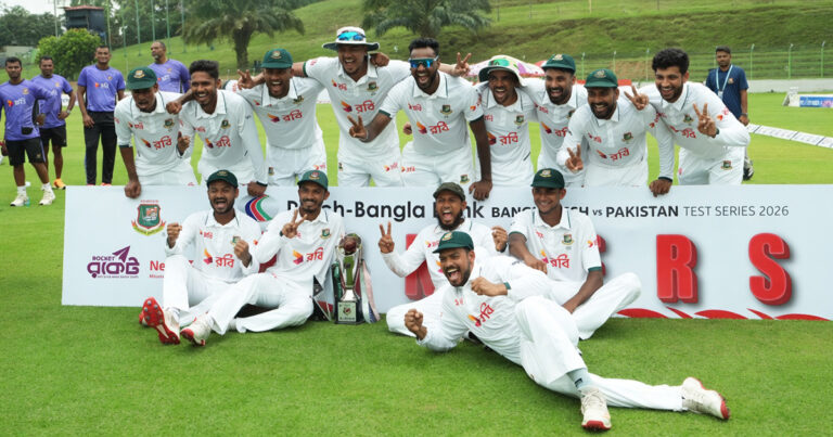 বাংলাদেশ পাকিস্তান টেস্ট সিরিজ হোয়াইটওয়াশ ২০২৬